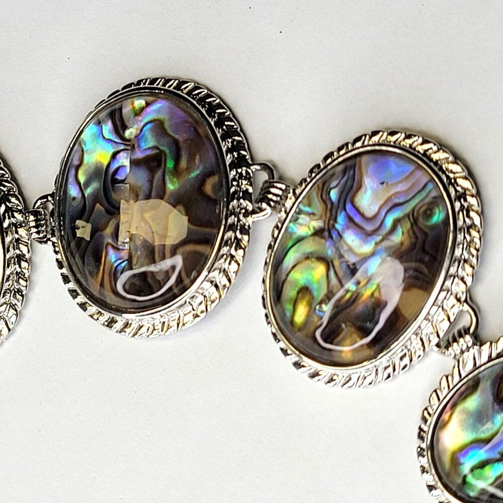 Unique Abalone Biwa Shell Bracelet